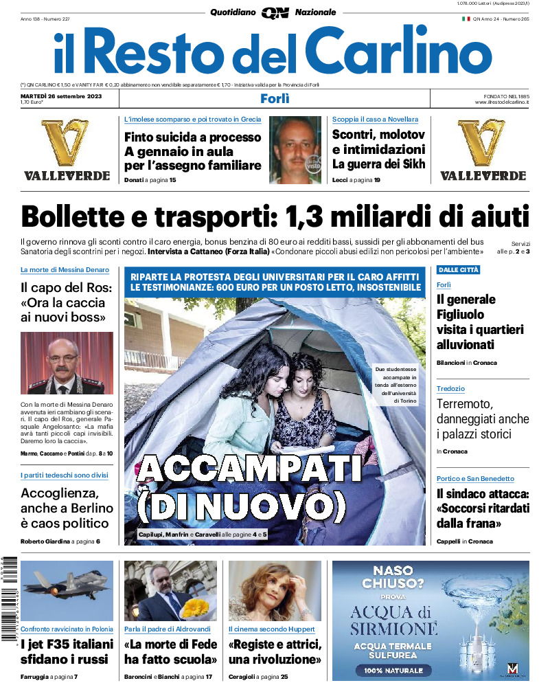Forlì - martedì 26 Settembre 2023