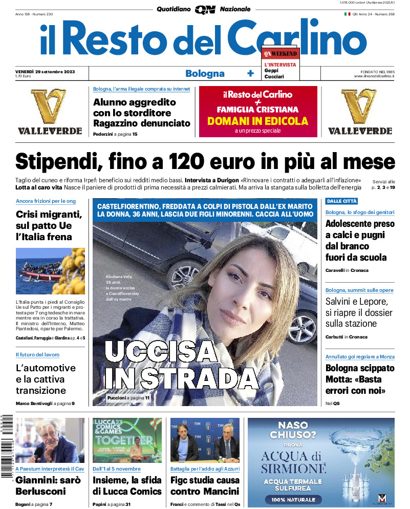 Bologna - venerdì 29 Settembre 2023