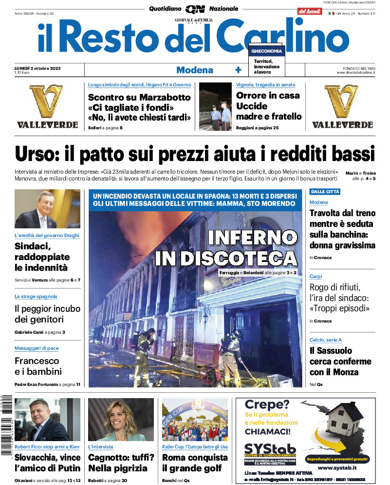 Modena - lunedì 02 Ottobre 2023