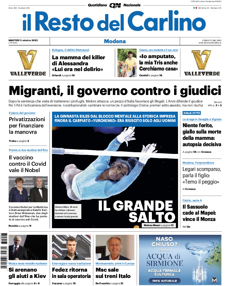Modena - martedì 03 Ottobre 2023