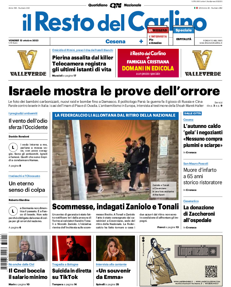 Cesena - venerdì 13 Ottobre 2023