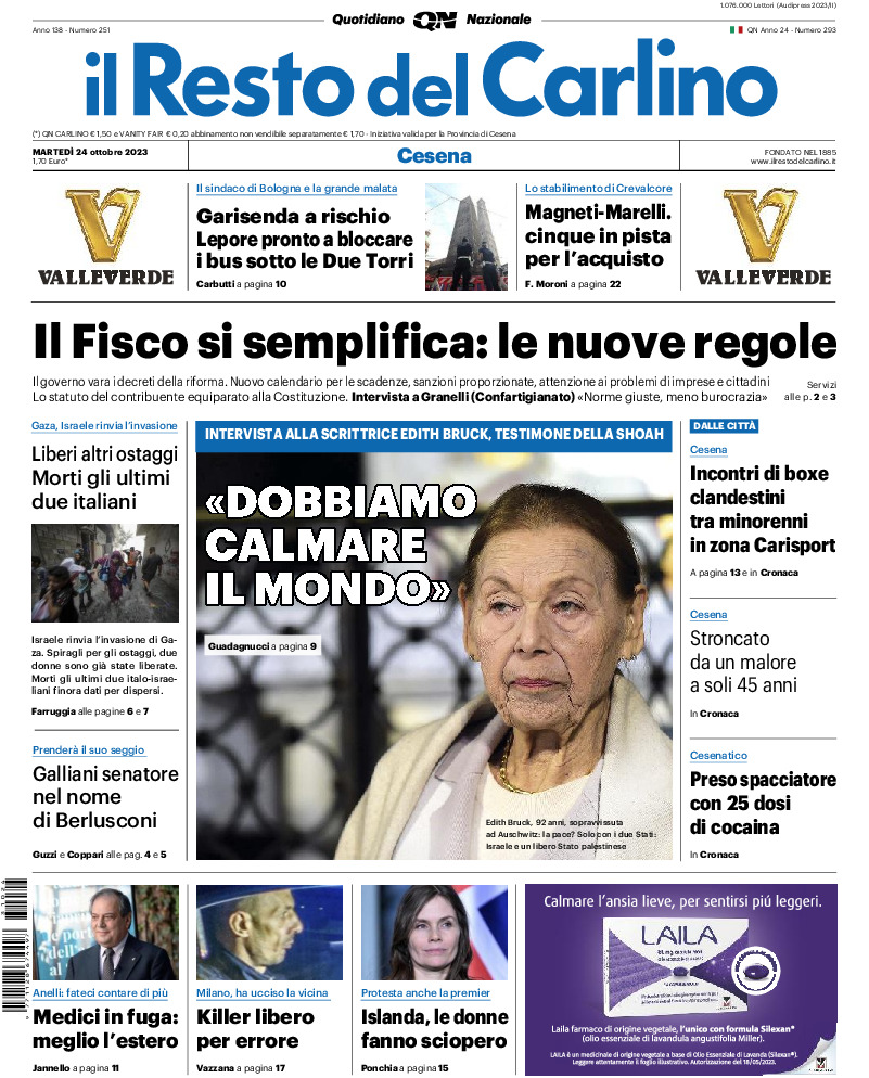 Cesena - martedì 24 Ottobre 2023