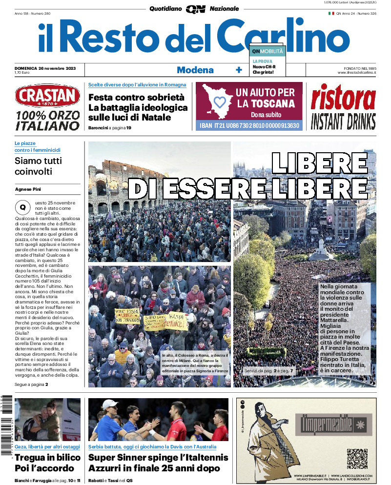 Modena - domenica 26 Novembre 2023