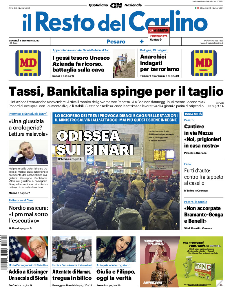 Pesaro - venerdì 01 Dicembre 2023