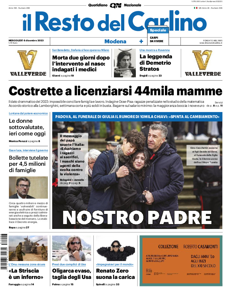 Modena - mercoledì 06 Dicembre 2023