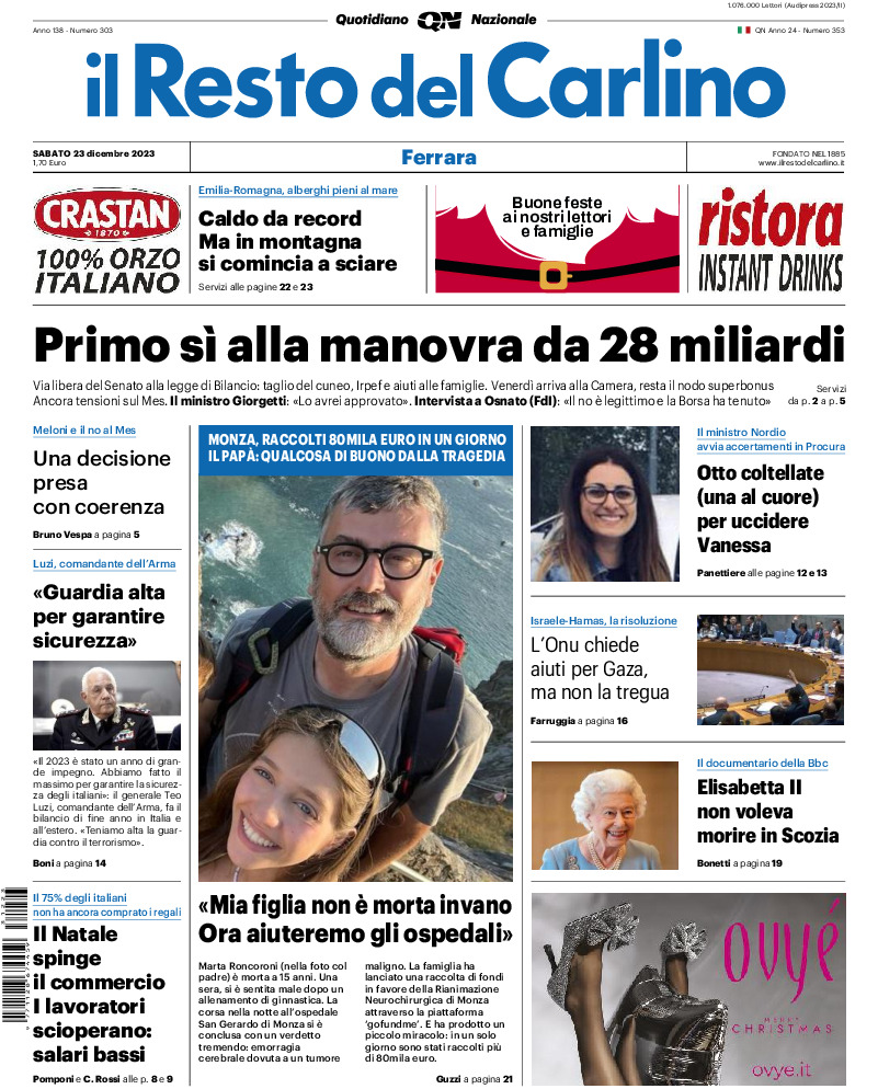 Ferrara - sabato 23 Dicembre 2023