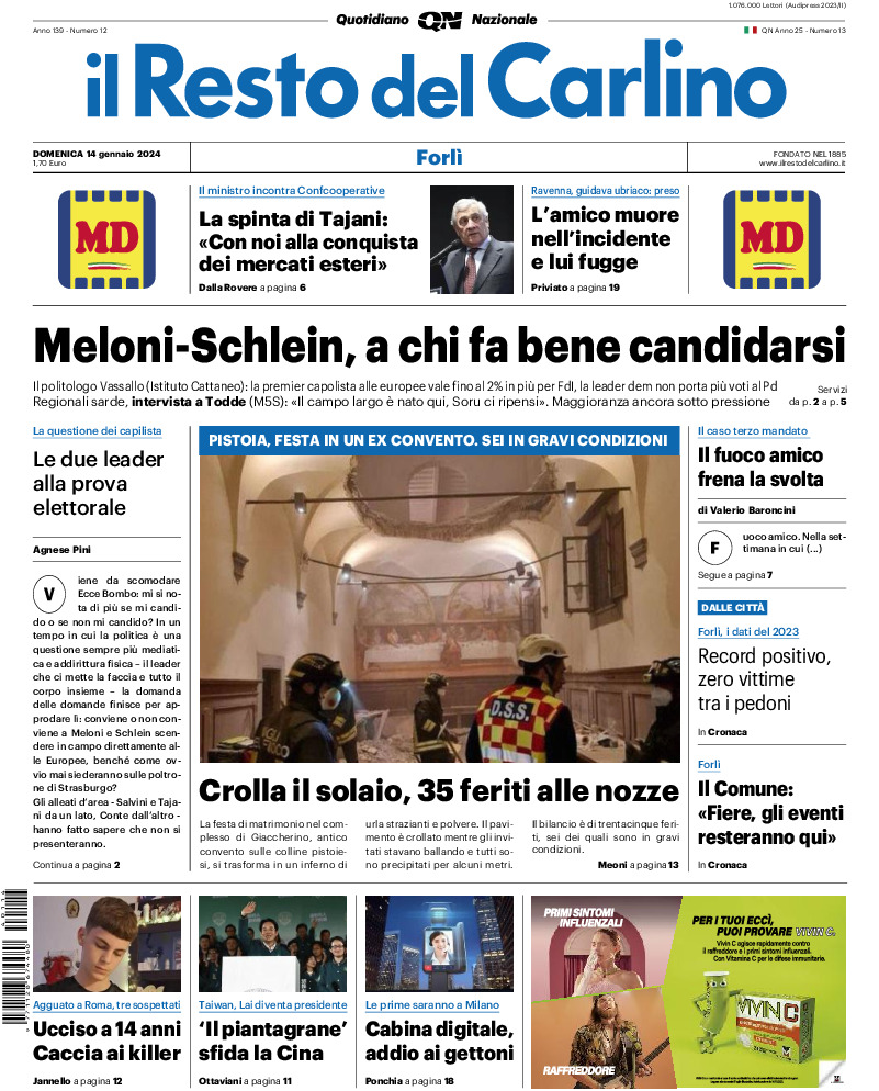 Forlì - domenica 14 Gennaio 2024