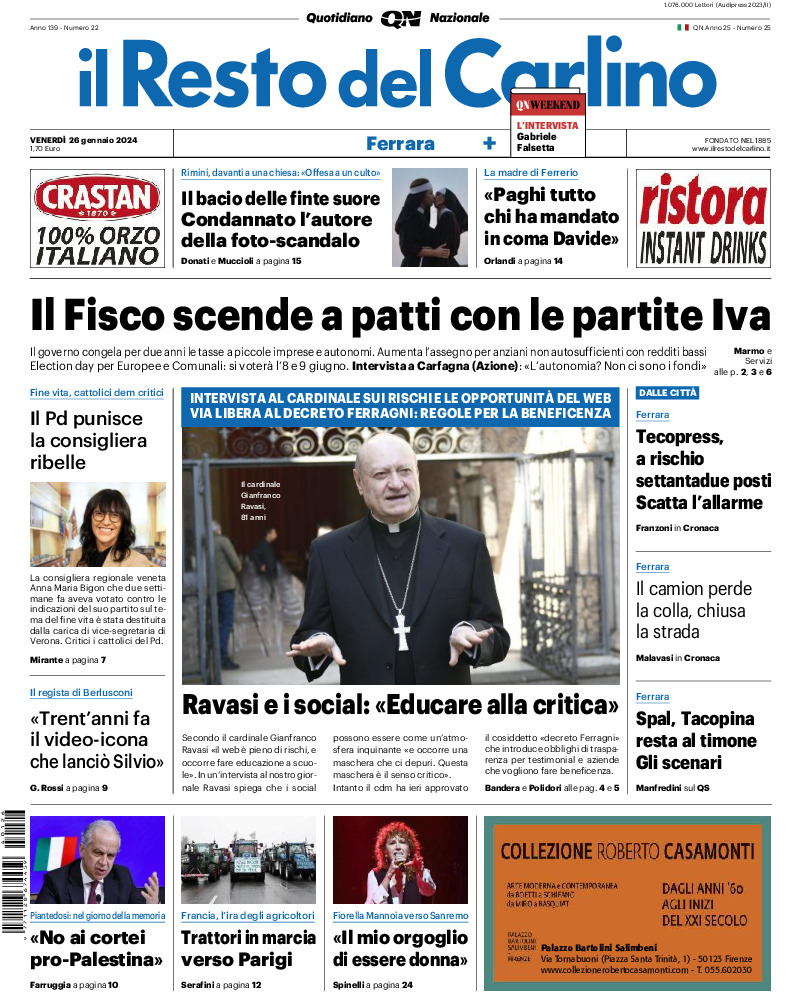 Ferrara - venerdì 26 Gennaio 2024