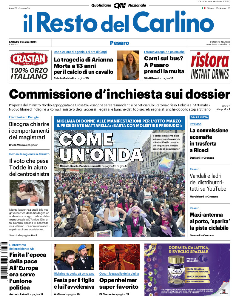 Pesaro - sabato 09 Marzo 2024