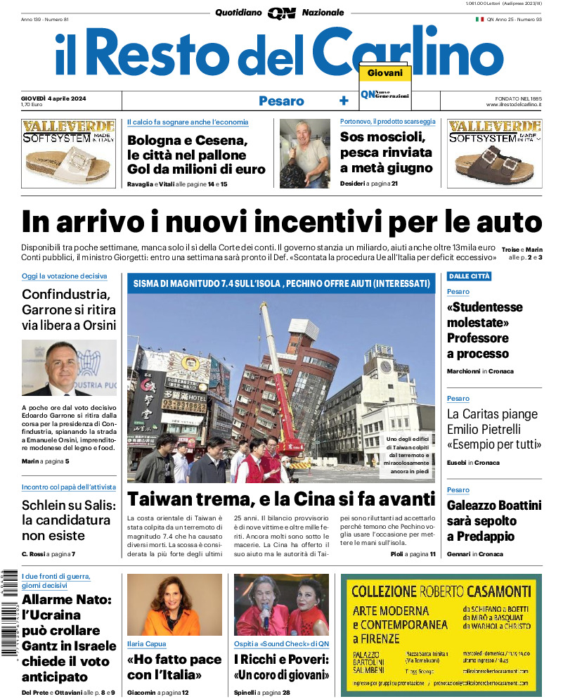 Pesaro - giovedì 04 Aprile 2024