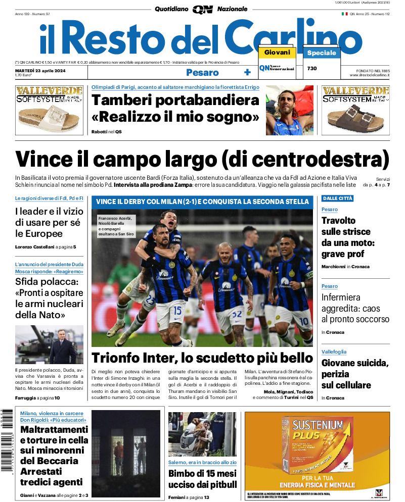 Pesaro - martedì 23 Aprile 2024