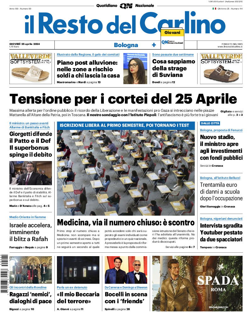 Bologna - giovedì 25 Aprile 2024