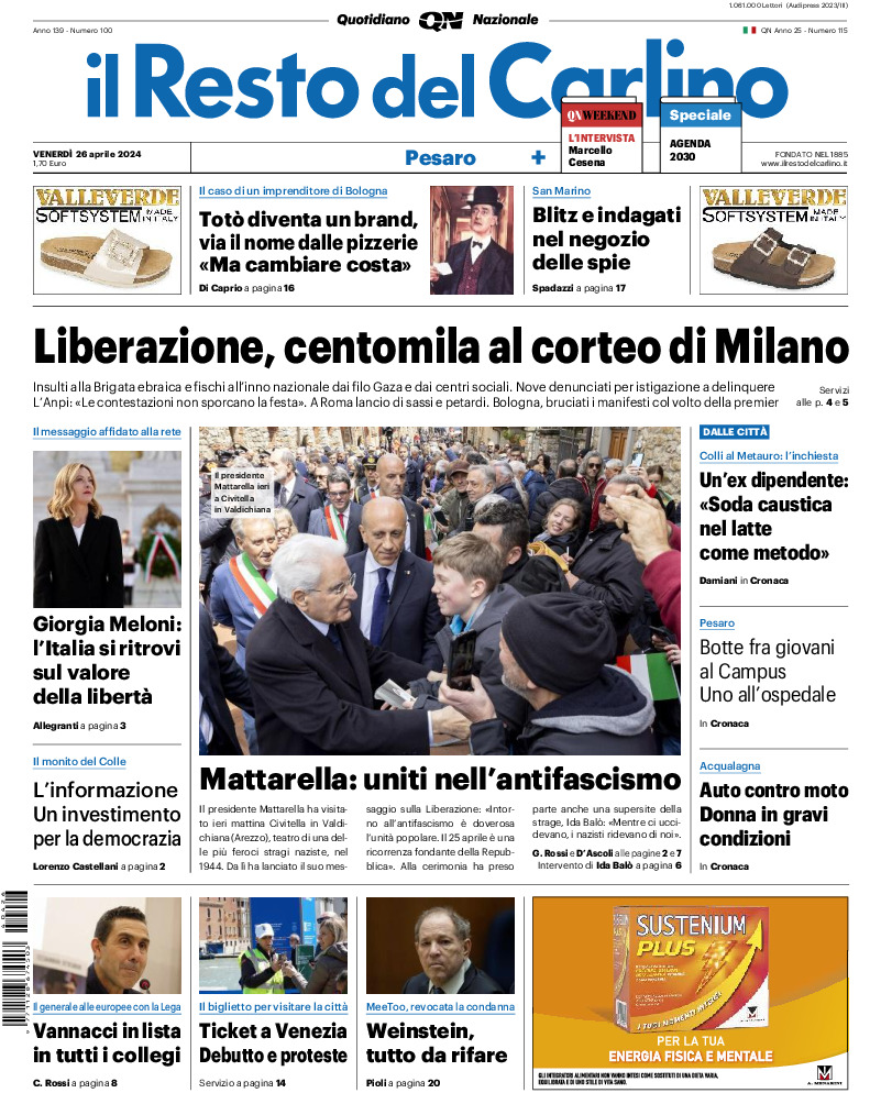 Pesaro - venerdì 26 Aprile 2024