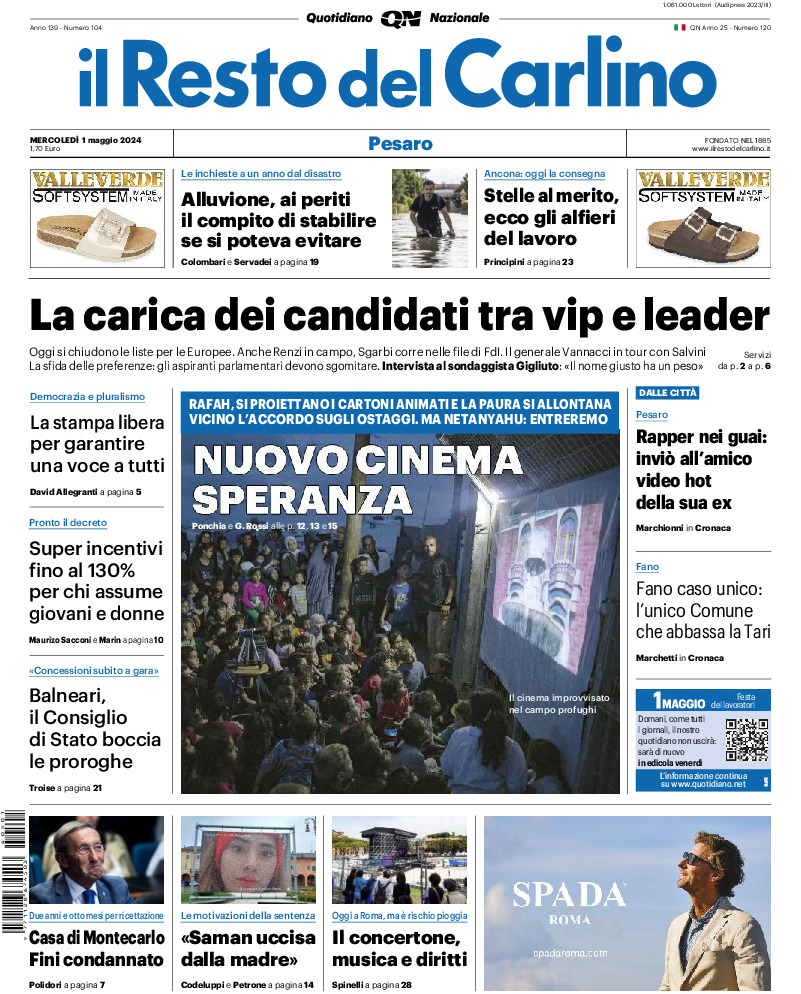 Pesaro - mercoledì 01 Maggio 2024