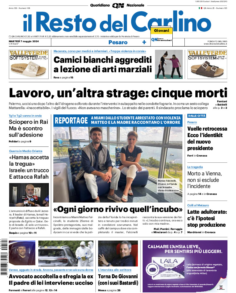 Pesaro - martedì 07 Maggio 2024