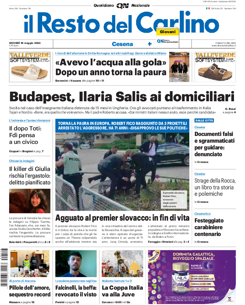 Cesena - giovedì 16 Maggio 2024