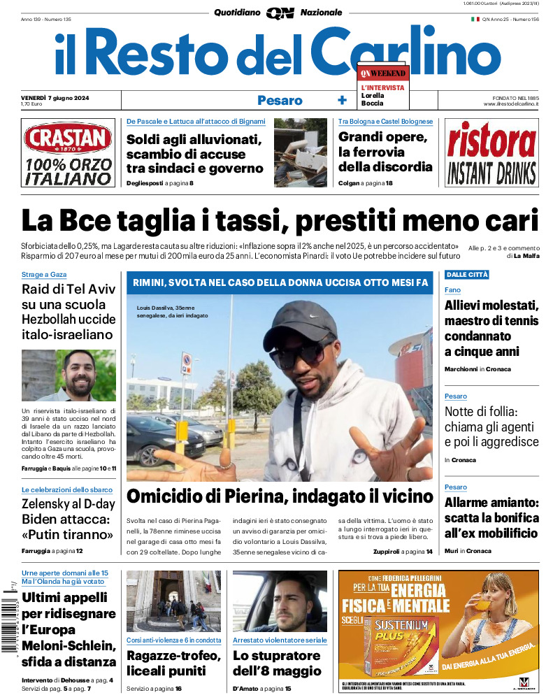Pesaro - venerdì 07 Giugno 2024