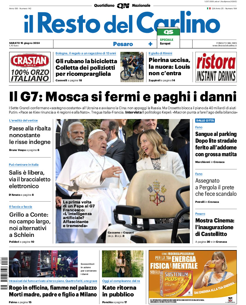 Pesaro - sabato 15 Giugno 2024
