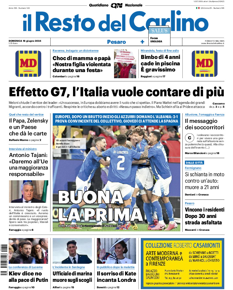 Pesaro - domenica 16 Giugno 2024