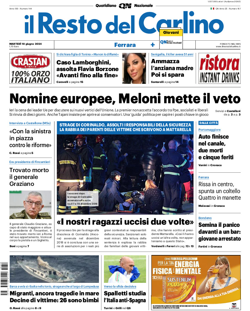 Ferrara - martedì 18 Giugno 2024
