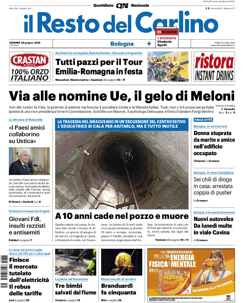 Bologna - venerdì 28 Giugno 2024