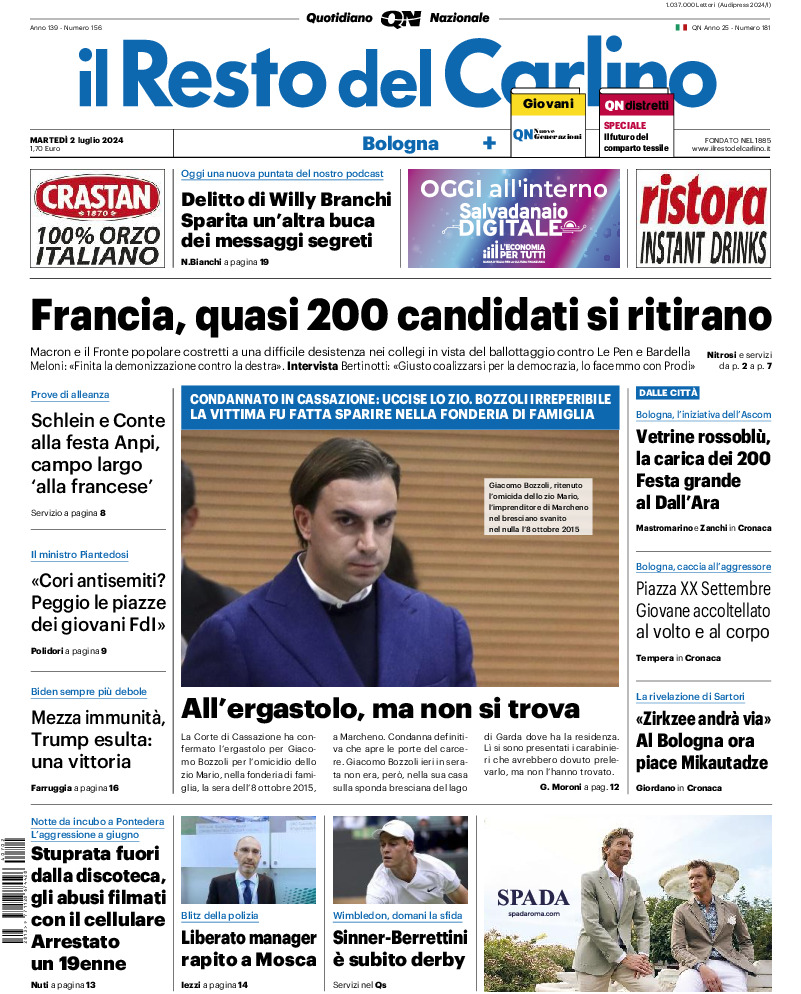Bologna - martedì 02 Luglio 2024