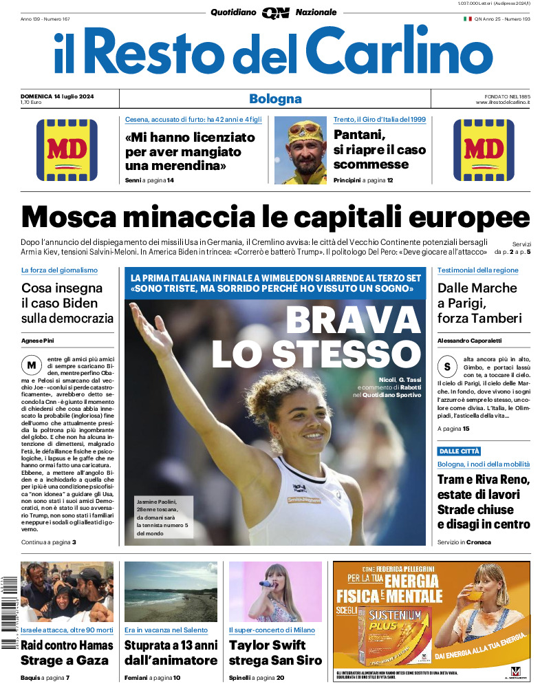 Bologna - domenica 14 Luglio 2024