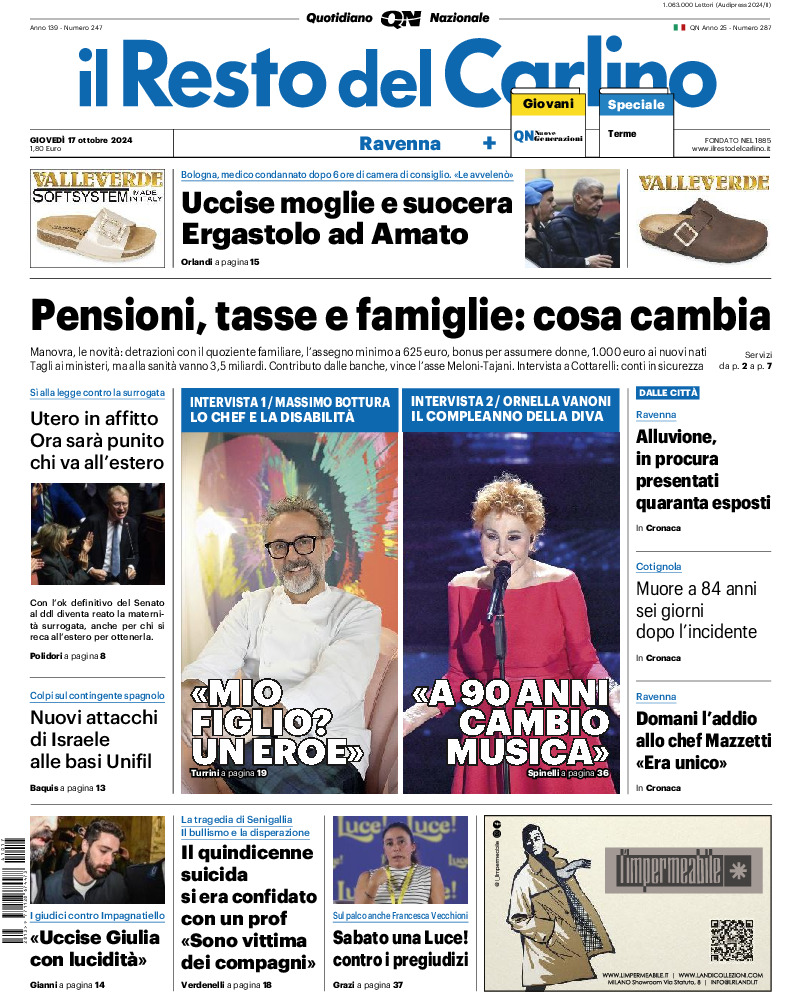 Ravenna - giovedì 17 Ottobre 2024