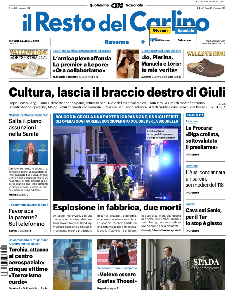 Ravenna - giovedì 24 Ottobre 2024