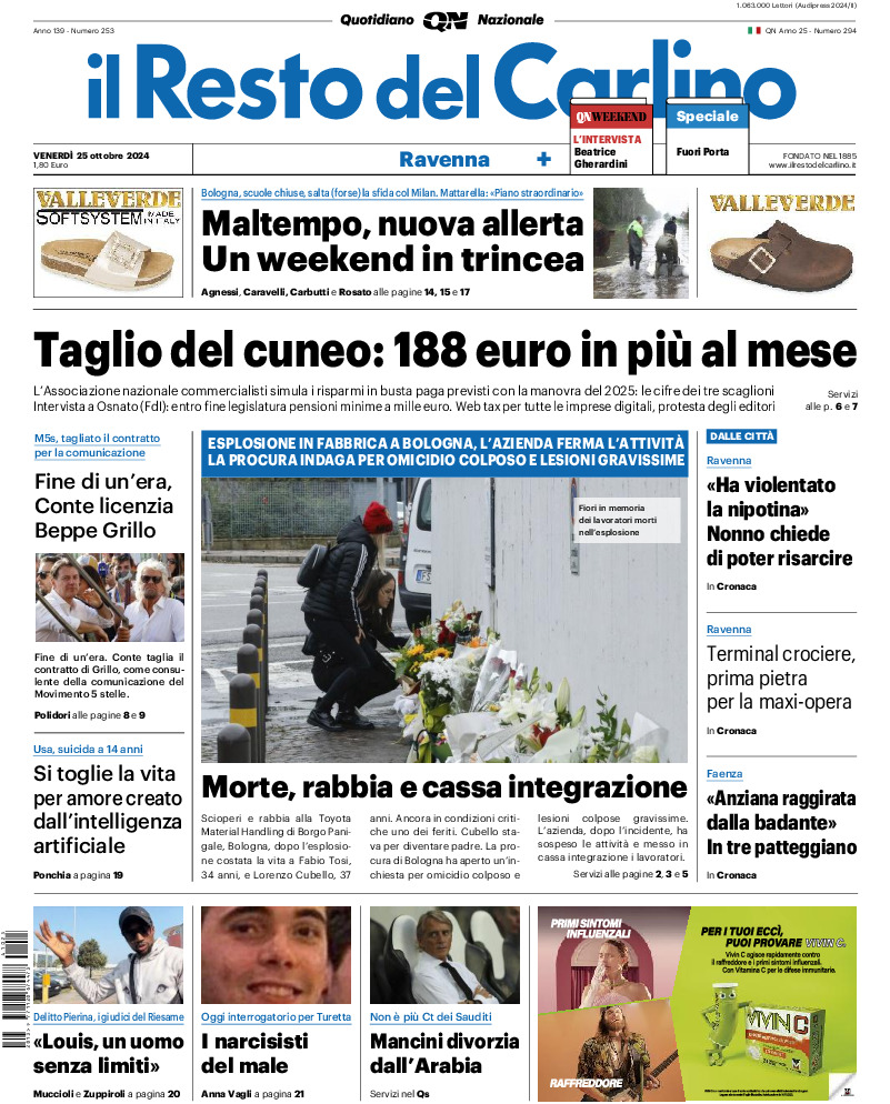 Ravenna - venerdì 25 Ottobre 2024