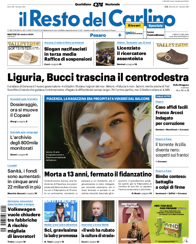 Pesaro - martedì 29 Ottobre 2024