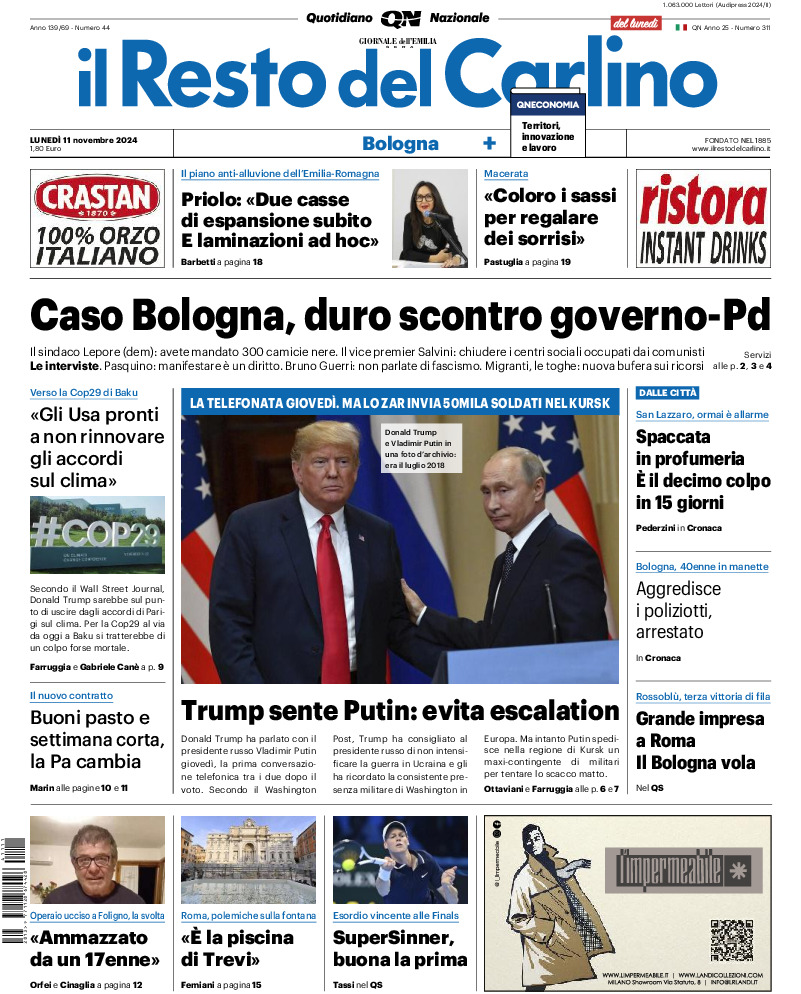 Bologna - lunedì 11 Novembre 2024