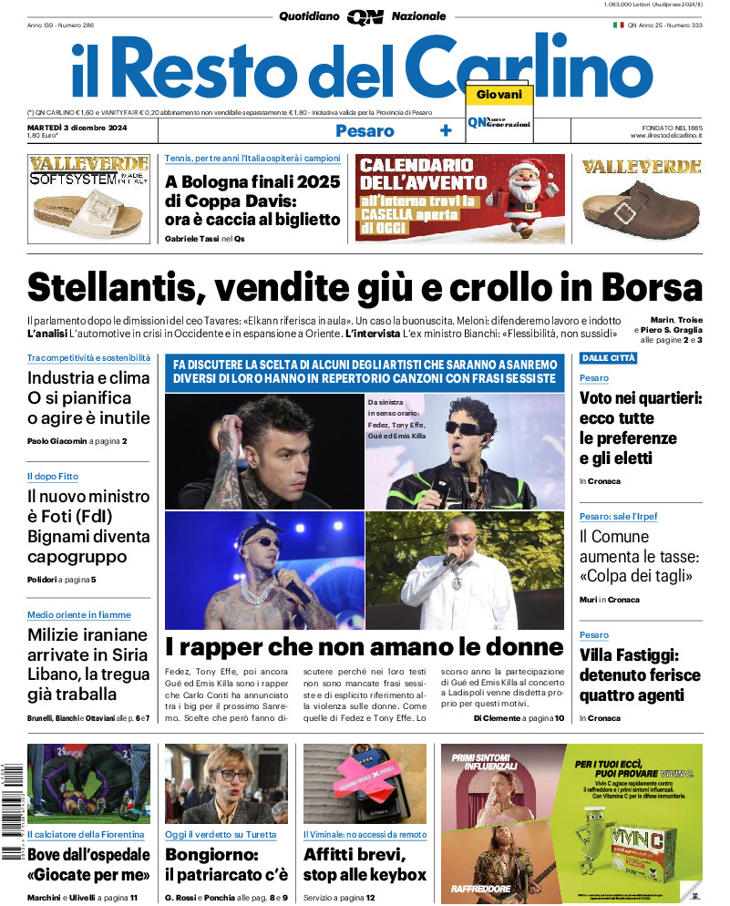 Pesaro - martedì 03 Dicembre 2024