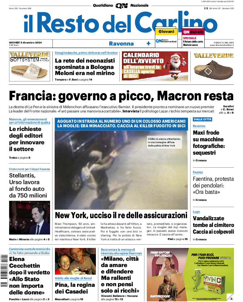 Ravenna - giovedì 05 Dicembre 2024