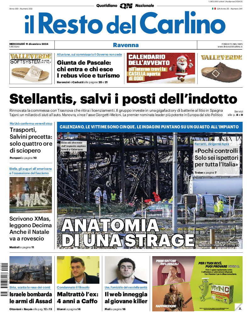 Ravenna - mercoledì 11 Dicembre 2024