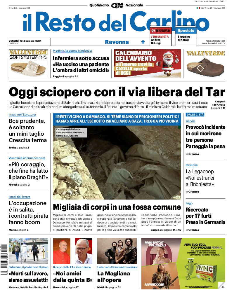 Ravenna - venerdì 13 Dicembre 2024