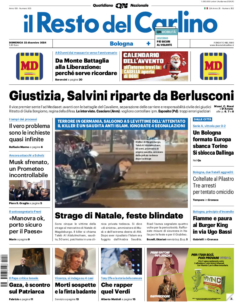 Bologna - domenica 22 Dicembre 2024