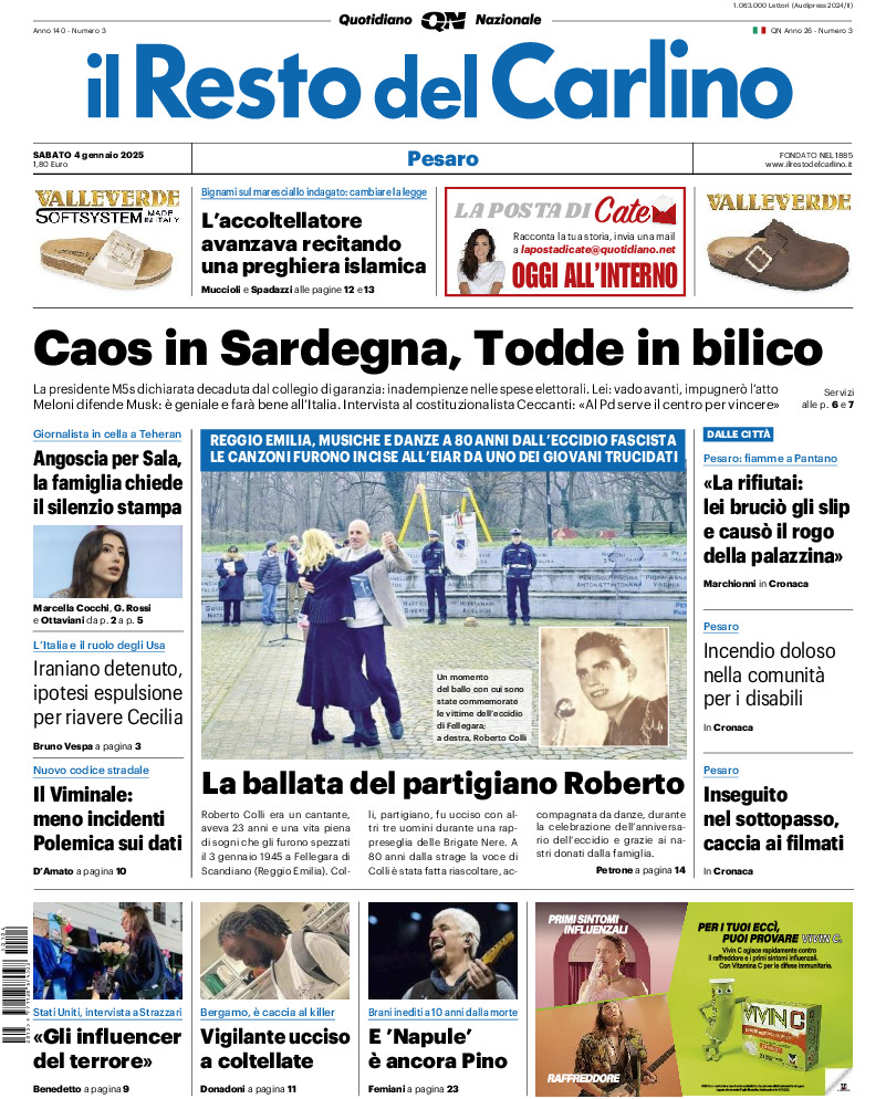 Pesaro - sabato 04 Gennaio 2025