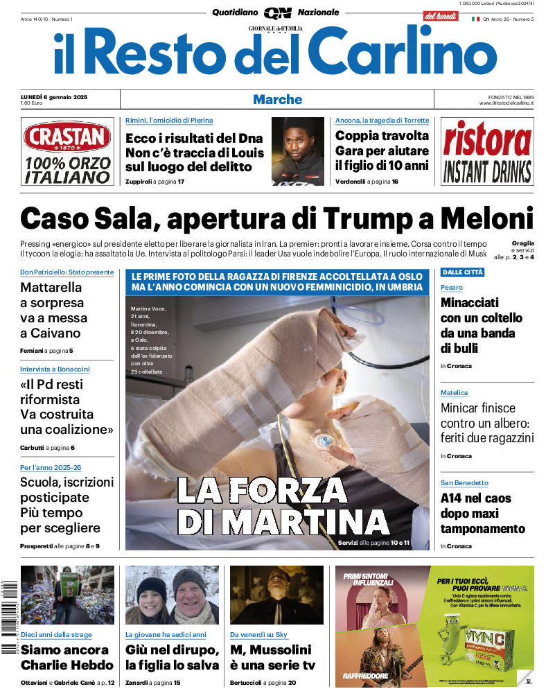 Pesaro - lunedì 06 Gennaio 2025