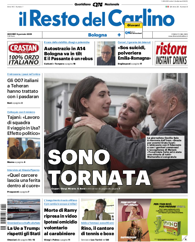 Bologna - giovedì 09 Gennaio 2025