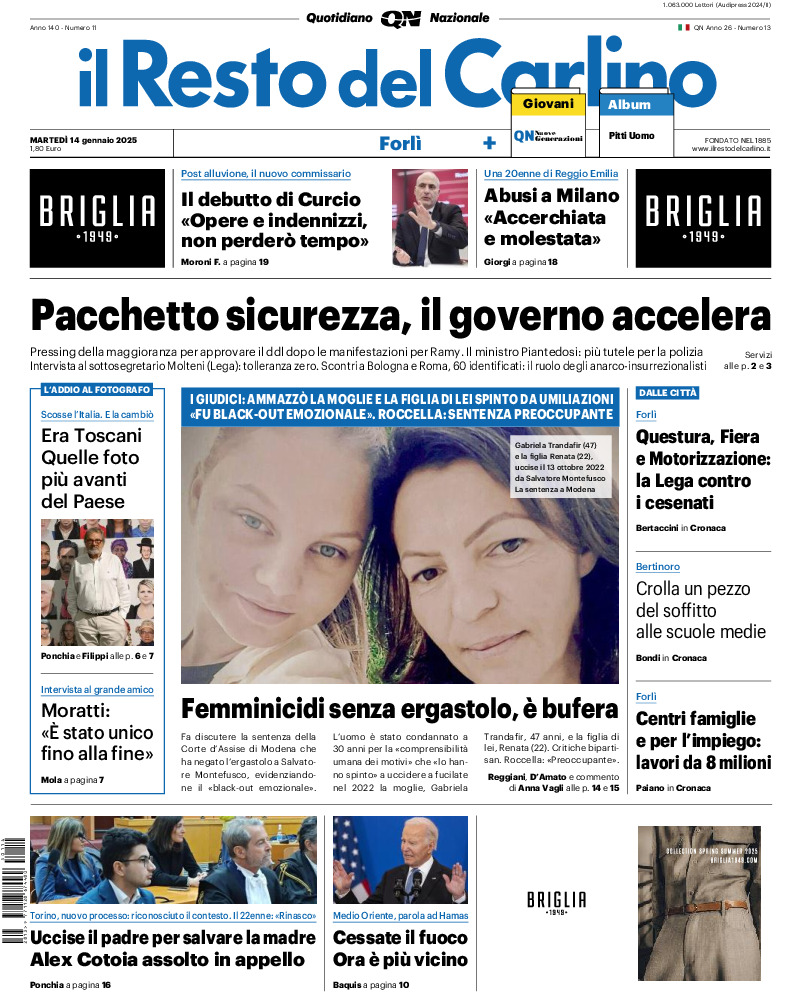 Forlì - martedì 14 Gennaio 2025