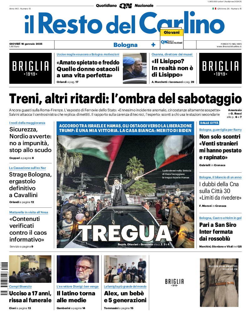 Bologna - giovedì 16 Gennaio 2025