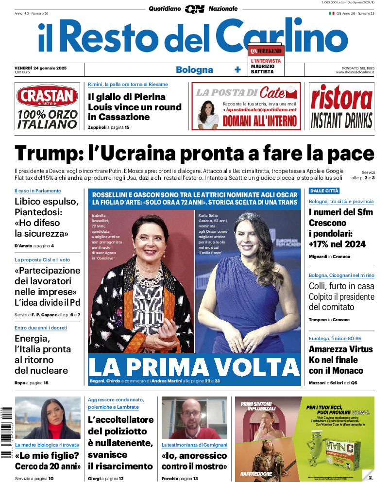 Bologna - venerdì 24 Gennaio 2025