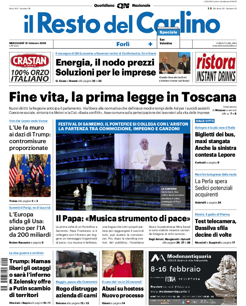 Forlì - mercoledì 12 Febbraio 2025