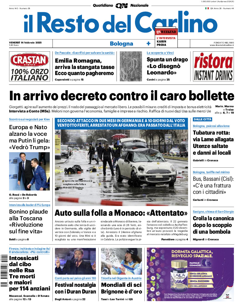 Bologna - venerdì 14 Febbraio 2025