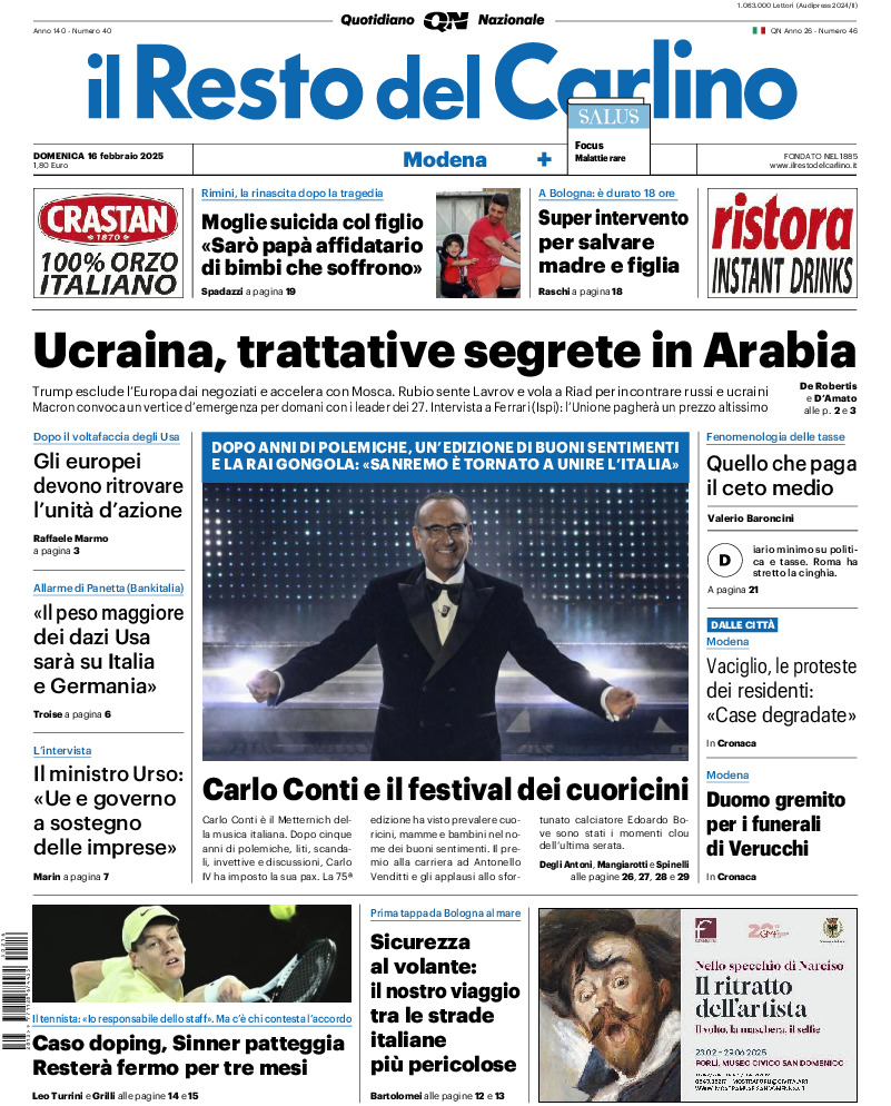 Modena - domenica 16 Febbraio 2025