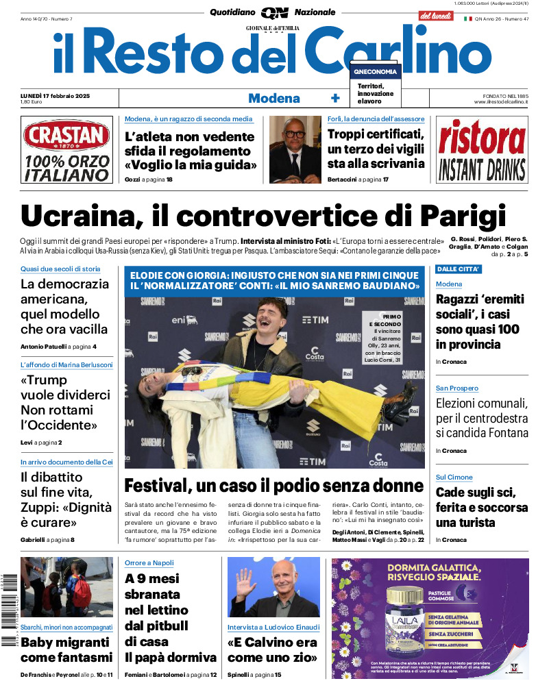 Modena - lunedì 17 Febbraio 2025