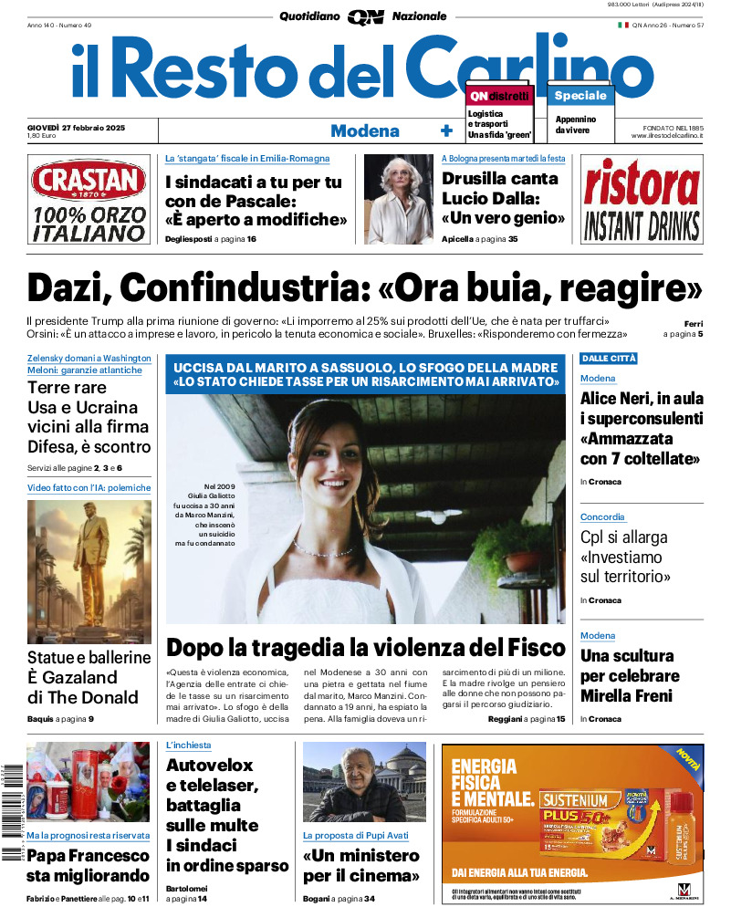 Modena - giovedì 27 Febbraio 2025