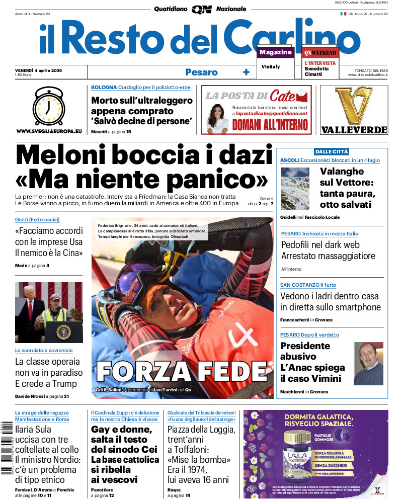 Pesaro - venerdì 04 Aprile 2025