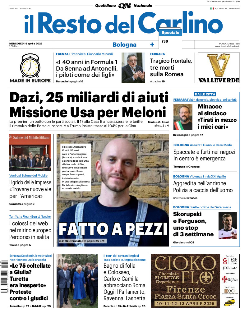 Bologna - mercoledì 09 Aprile 2025
